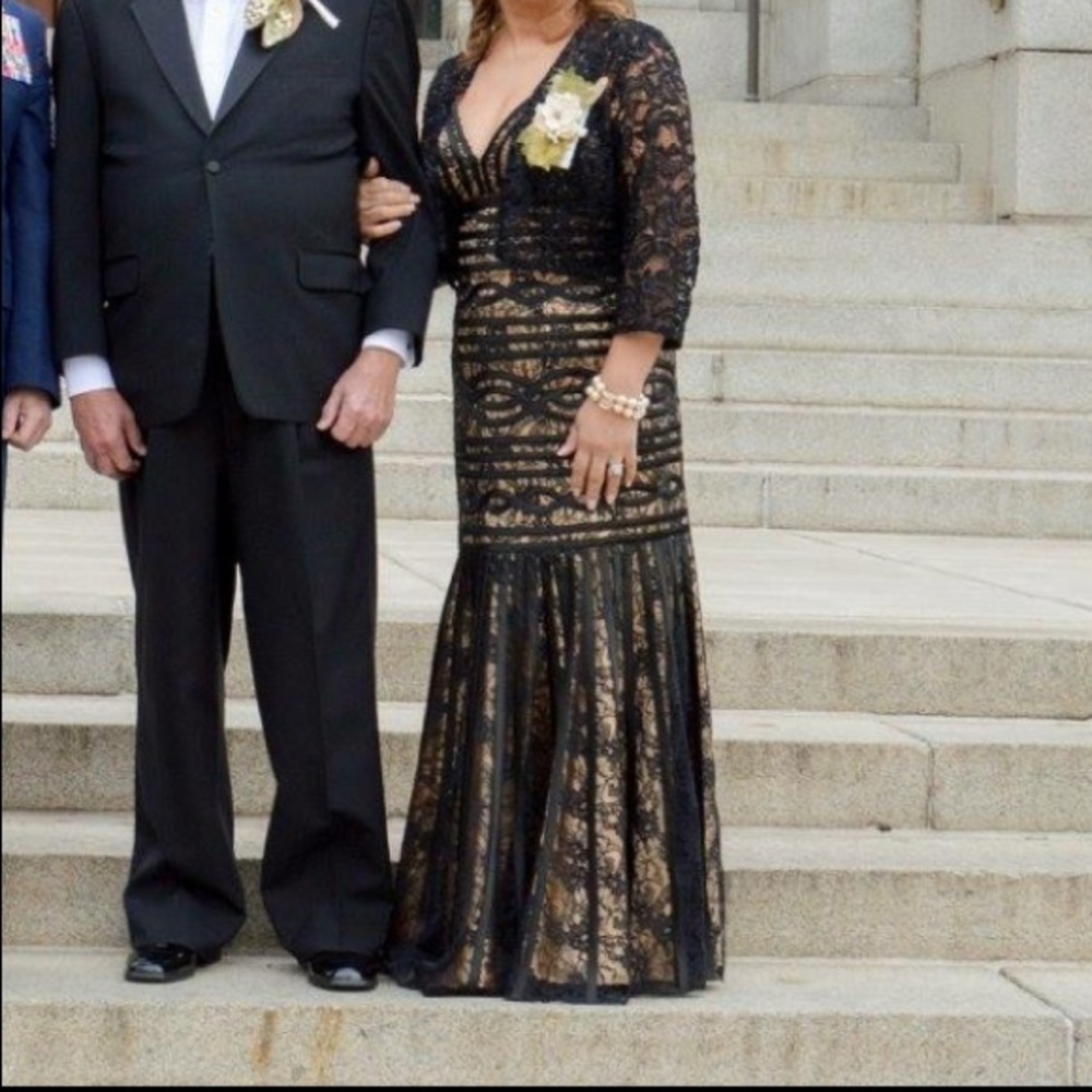 Black Lace Formal Wedding Attire